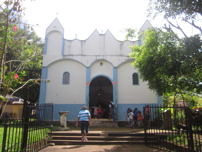 The small church next to the memorial